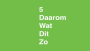 Dit wilde je altijd al weten: de not-kop top-5