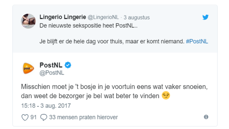 PostNL, brutaal