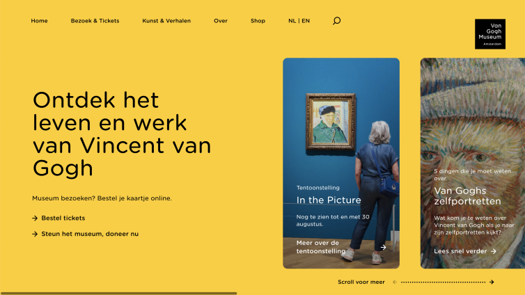 Website Van Gogh Museum vernieuwd 