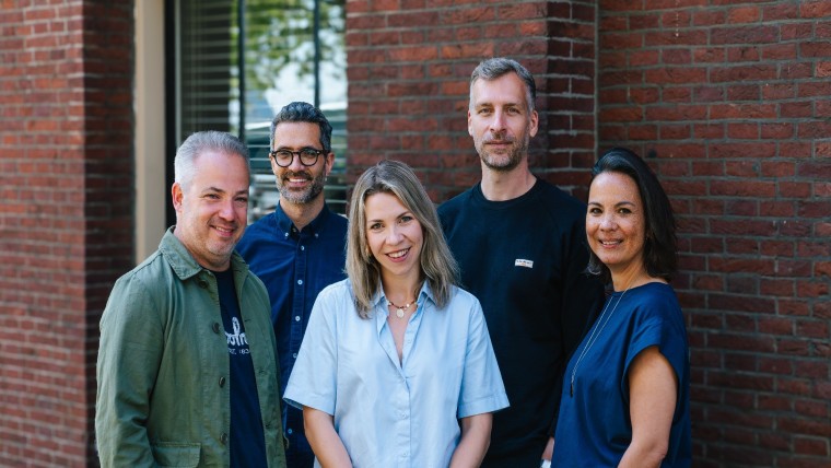 Het management, v..l.n.r. Jos Govaart , Ali Marmaduke, Judith Vermulst, Guillaume Furminger en Laila de Vries.