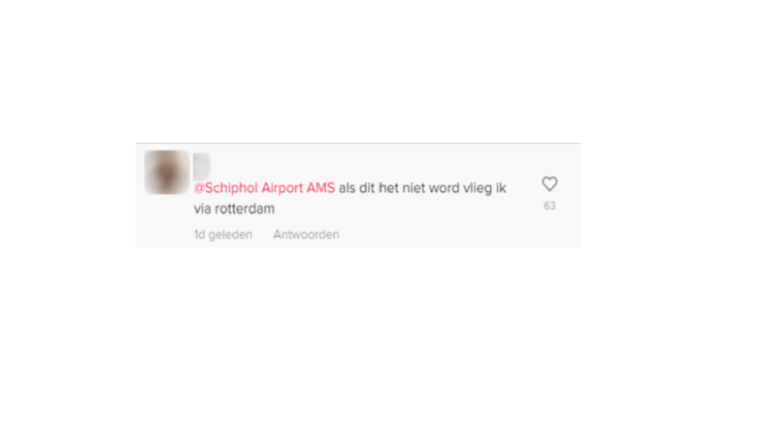 TikTok reactie