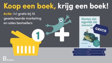 Actie: 1+1 gratis bij geselecteerde marketing en sales bestsellers