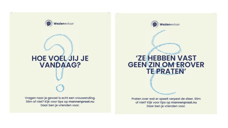 Viltjes van campagne van We zien Mekaar
