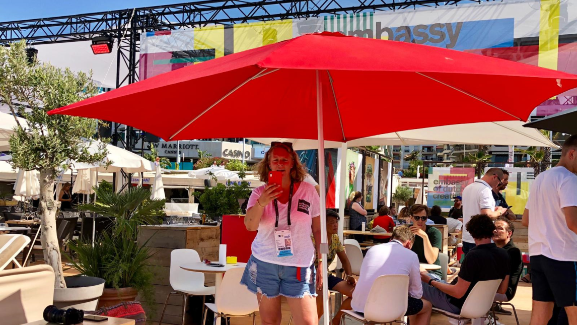 Kyra Roest in Cannes (2019).