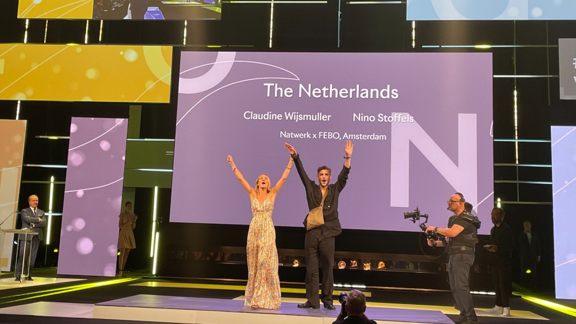 Wijsmuller en Stoffels op het podium van Cannes Lions