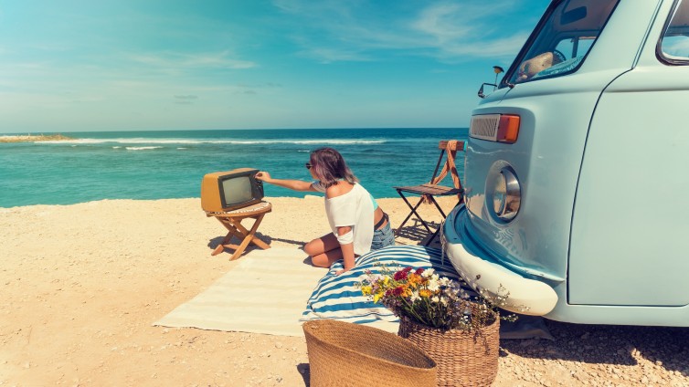 tv kijken in de zomer