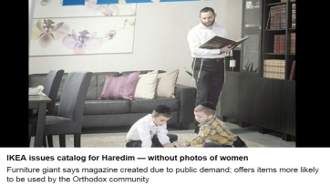 Ikea buigt voor religie en brengt catalogus uit zonder vrouwen