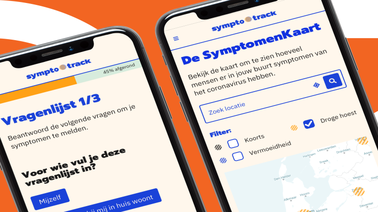 SymptoTrack-app door Greenberry, HIKE Digital & Forest en Adrian Dongus.