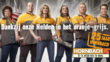 Hornbach zet in nieuwe campagne ‘helden van het eerste uur’ in het zonnetje