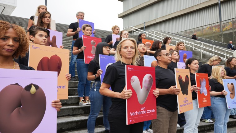 Steun voor de campagne kwam onder andere van Floortje Dessing