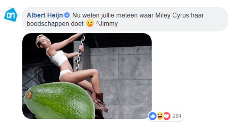 Reactie Albert Heijn