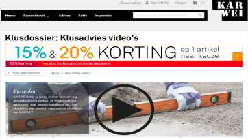 Karwei start met videoplatform