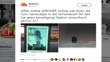 Hoe NS een Twitter-vraag over cameraatjes in abri’s volledig laat ontsporen