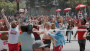 In slowmotion een marathon rennen voor Baywatch-film