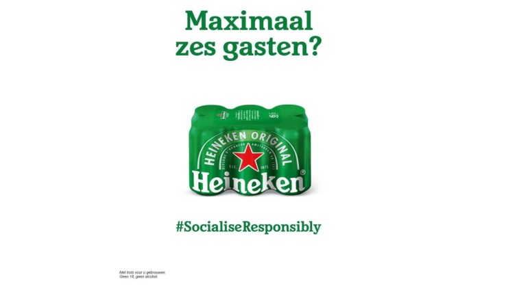 Een eerdere inhaker van Heineken op de maatregelen rond de pandemie