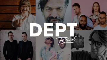 Zakelijk netwerken op een festivalterrein