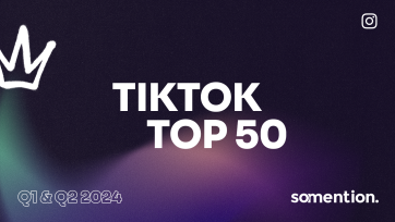 Wie spant de troon op TikTok? Ontdek de halfjaarlijkse TikTok Top 50 van Somention!