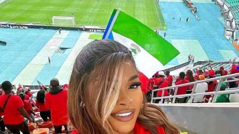 Influencer tijdens AFCON
