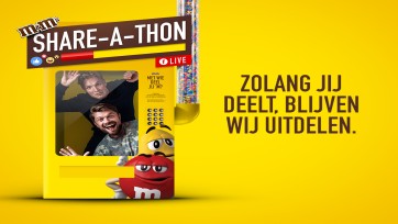 M&M’s: zolang jullie delen, blijven wij uitdelen