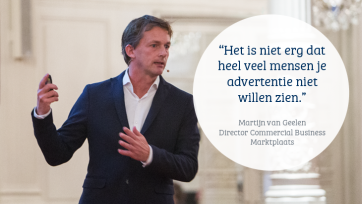 "Het is niet erg dat heel veel mensen je advertentie niet willen zien.”