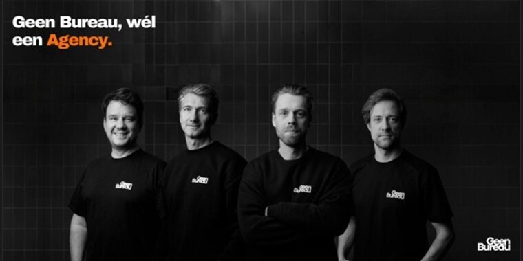 V.l.n.r. Loek Bosman, Alexander Kahrel, Aris Thijssen en Pieter Wouters