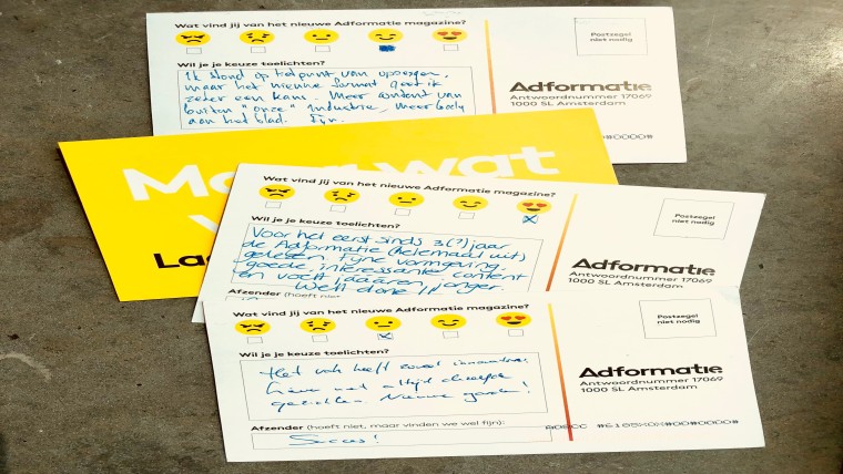 antwoordkaarten adformatie