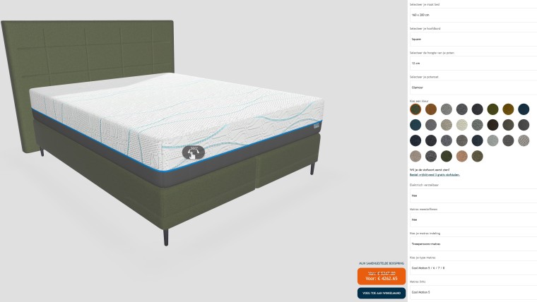 Mline beddenconfigurator