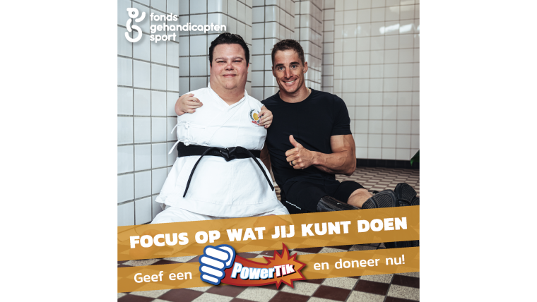 Fonds Gehandicaptensport start campagne ‘Van PowerTalk to PowerTikkie’