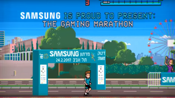 Samsung Israël maakt ‘videogame’ van marathon van Tel Aviv