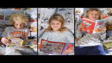 Donald Duck met tv-commercial rond wooncollectie