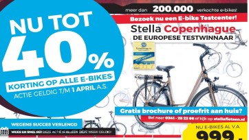 Stella Fietsen opnieuw op vingers getikt voor misleidende reclame