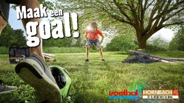 Een goal maken met Voetbal International en Hornbach