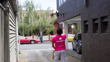 Foodora gaat met eten de lucht in