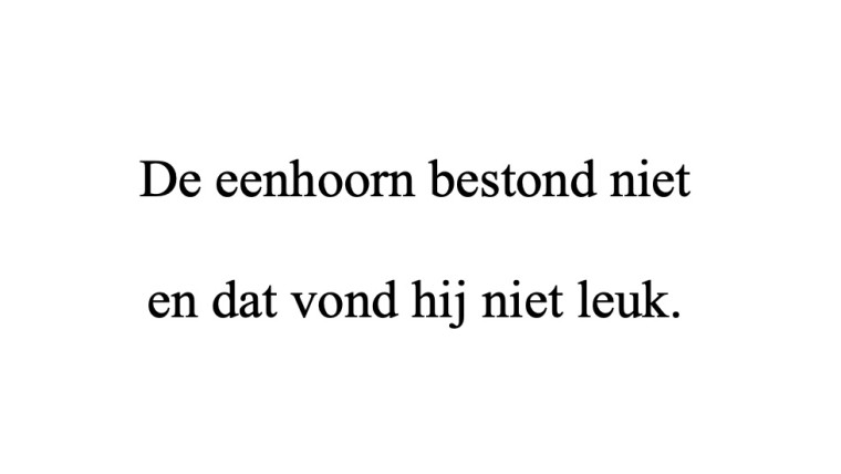 Uit het kinderboek ‘Tijs en de Eenhoorn’