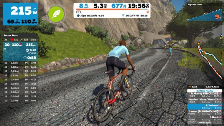 De wondere wereld van Zwift