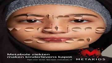 Campagne die bekendheid aan Metakids moet geven is letterlijk in your face