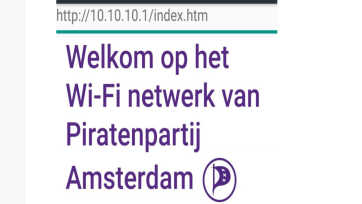 Piratenpartij 'hackt' in campagnestunt het wifi-netwerk van de NS