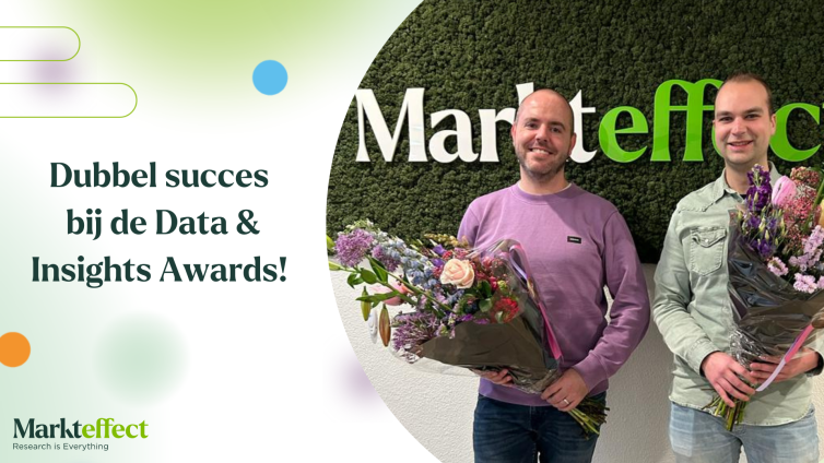 Research Experts Danny Meulenbroeks en Krijn Vugts van Markteffect genomineerd voor een Data &amp; Insights Award!