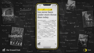 Nieuw lettertype ‘The Erased’ als statement tegen opgesloten journalisten