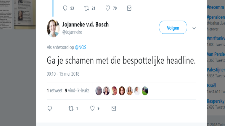 NOS-bericht KLM