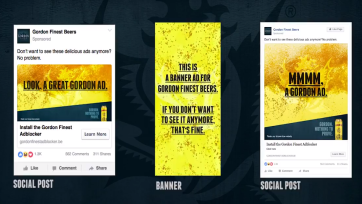 Belgisch-Schots biermerk maakt adblocker om eigen campagne te blokkeren