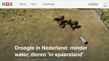 NOS slaat volledig door met liveblog over de droogte