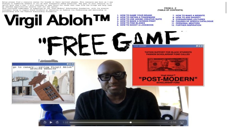 ''FREE GAME'' is een online portaal waarop jonge mensen alle ins & outs kunnen leren over hoe je een merk kunt starten