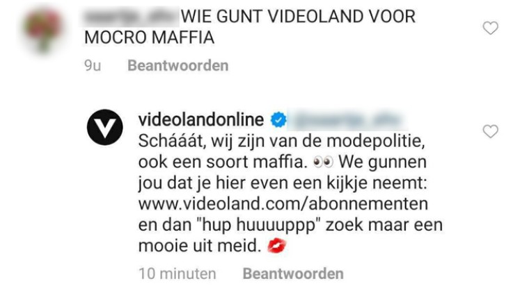 Webcare reactie