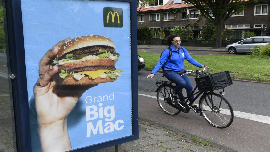 Buitenreclame voor een Big Mac