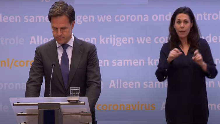 Premier Mark Rutte en zijn persconferentie