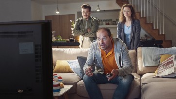 Ziggo-buurman slaapt door de wedstrijd heen