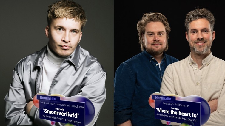 Snelle winnaar van Beste Originele Compositie in Reclame, Haevn wint award Beste Sync in Reclame.