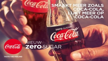 Coca-Cola lanceert Coca-Cola zero sugar