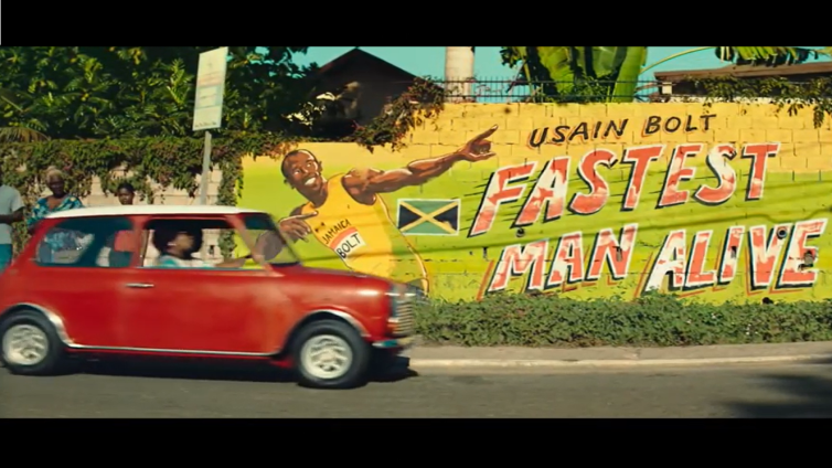 Beeld uit de commercial met Usain Bolt